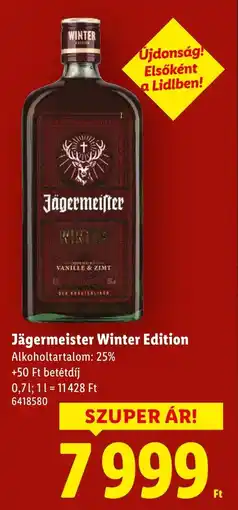 Lidl Jägermeister Winter Edition ajánlat