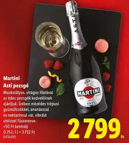 Lidl Martini Asti pezsgő ajánlat