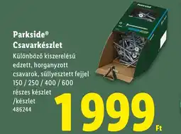 Lidl Parkside Csavarkészlet ajánlat
