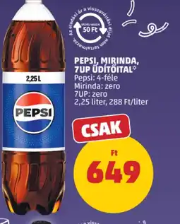 PENNY PEPSI, MIRINDA, 7UP ÜDÍTŐITAL ajánlat