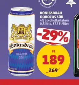 PENNY KÖNIGSBRAU DOBOZOS SÖR ajánlat