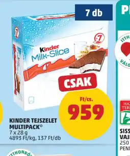 PENNY KINDER TEJSZELET MULTIPACK ajánlat
