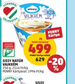 PENNY SISSY NATÚR VAJKRÉM ajánlat