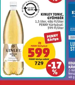 PENNY KINLEY TONIC, GYÖMBÉR ajánlat