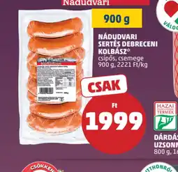 PENNY NÁDUDVARI SERTÉS DEBRECENI KOLBÁSZ ajánlat