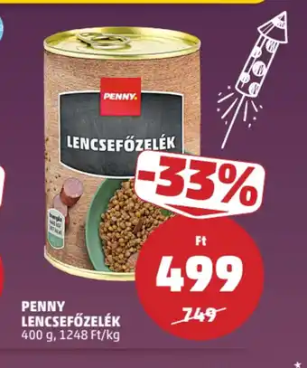 PENNY PENNY LENCSEFŐZELÉK ajánlat