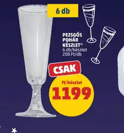 PENNY Pezsgős pohár készlet ajánlat