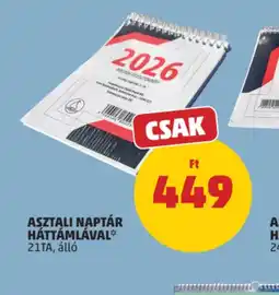 PENNY Asztali naptár háttámlával 2026 ajánlat