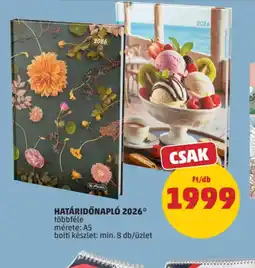 PENNY HATÁRIDŐNAPL 2026 ajánlat