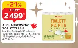 Auchan AUCHAN TOALETTPAPÍR ajánlat