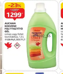 Auchan AUCHAN KEDVENC FOLTTISZTÍT GÉL ajánlat
