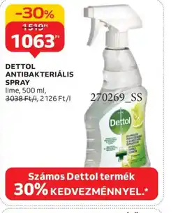 Auchan DETTOL ANTIBAKTERIÁLIS SPRAY ajánlat