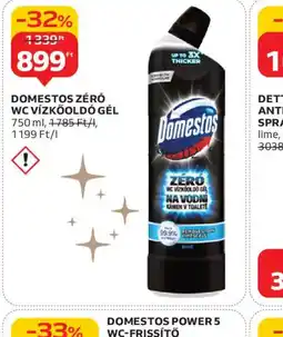 Auchan DOMESTOS ZÉR WC VÍZKŐOLD GÉL ajánlat