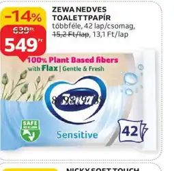 Auchan ZEWA NEDVES TOALETTPAPÍR ajánlat