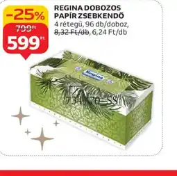 Auchan REGINA DOBOZOS PAPÍR ZSEBKENDŐ ajánlat