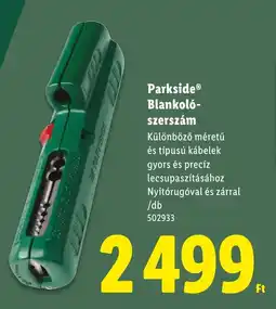 Lidl Parkside Blankoló- szerszám ajánlat