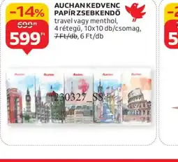 Auchan AUCHAN KEDVENC PAPÍRZSEBKENDŐ ajánlat