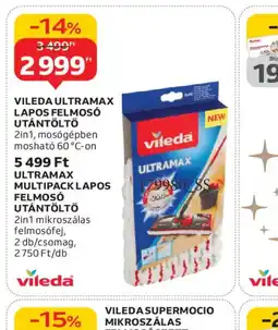 Auchan VILEDA ULTRAMAX LAPOS FELMOS UTÁNTÖLTŐ ajánlat