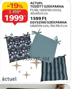 Auchan ACTUEL EGYSZÍNŰ SZÉKPÁRNA ajánlat