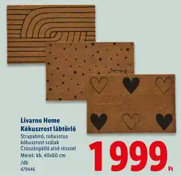 Lidl Livarno Home Kókuszrost lábtörlő ajánlat