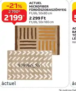Auchan ACTUEL MICROFIBER FÜRDŐSZOBASZŐNYEG ajánlat