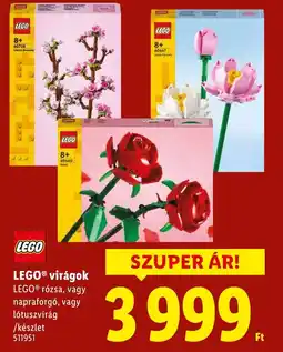 Lidl LEGO virágok ajánlat