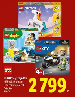 Lidl LEGO építőjáték ajánlat