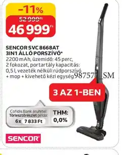 Auchan SENCOR SVC 8668AT ÁLL PORSZÍV ajánlat