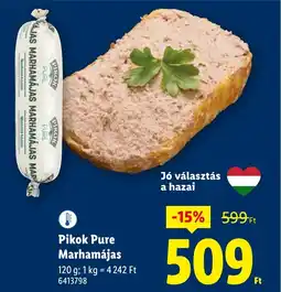 Lidl Pikok Pure Marhamájas ajánlat