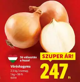 Lidl Vöröshagyma ajánlat