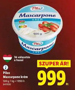 Lidl Pilos Mascarpone krém ajánlat
