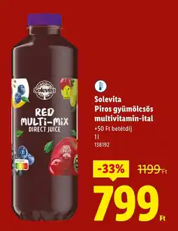Lidl Solevita Piros gyümölcsös multivitamin-ital ajánlat