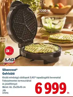 Lidl Silvercrest Gofrisütő ajánlat