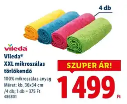 Lidl Vileda XXL mikroszálas törlőkendő ajánlat