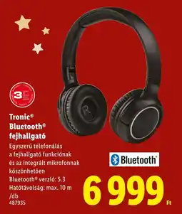 Lidl Tronic Bluetooth fejhallgató ajánlat