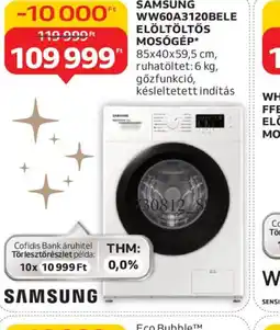 Auchan SAMSUNG WW60A3120BELE MOSGÉP ajánlat