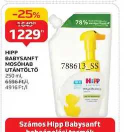 Auchan HIPP BABYSANFT MOSHAB UTÁNTÖLTŐ ajánlat