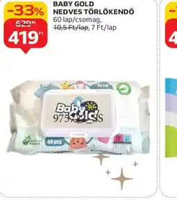 Auchan BABY GOLD NEDVES TÖRLŐKENDŐ ajánlat