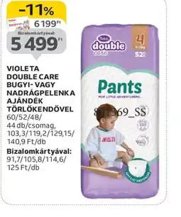Auchan VIOLETA DOUBLE CARE PELENKA ajánlat