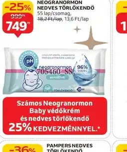 Auchan NEOGRANORMON NEDVES TÖRLŐKENDŐ ajánlat