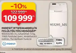 Auchan INDESIT BTWS50400EU/N MOSGÉP ajánlat