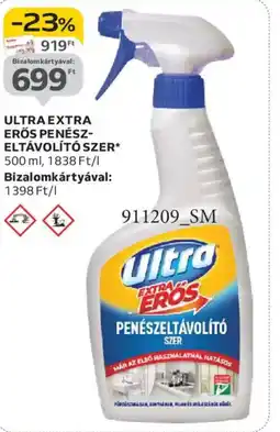 Auchan ULTRA EXTRA ERŐS PENÉSZ- ELTÁVOLÍTÓ SZER ajánlat