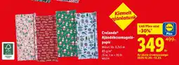 Lidl Crelando Ajándékcsomagoló- papír ajánlat