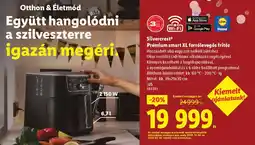 Lidl Silvercrest Prémium smart XL forrólevegős fritőz ajánlat