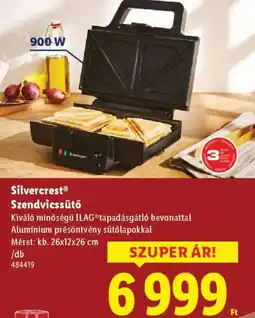 Lidl Silvercrest Szendvicssütő ajánlat