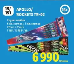 Lidl Apollo / Rockets TR-02 ajánlat