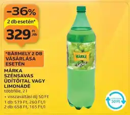 Auchan Márka Szénsavas Üdítőital vagy Limonádé ajánlat