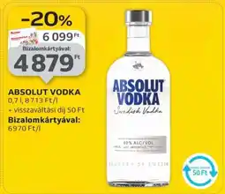 Auchan Absolut vodka ajánlat