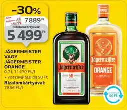 Auchan JÄGERMEISTER VAGY JÄGERMEISTER ORANGE ajánlat