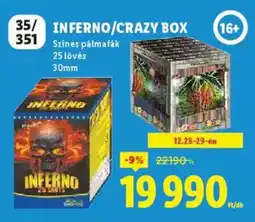 Lidl Inferno / Crazy Box ajánlat